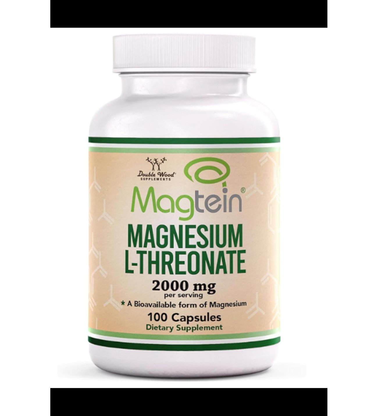 Double Wood Magnesium L-Threonate (Magtein) 2000mg 100 Capsul. Usa