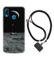 Huawei P20 Lite Mate 10 20 Lite Pro P40 Lite KılıfBoyun Askılı Silikon Astronoot Red Baloon 1608