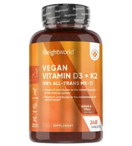 Vegan D3 + K2 ( MK-7 ) 40.000 IU + 150 μg - 240 Tablets