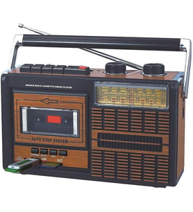 USB SD FM Bluetooth Kaset Çalar Müzik Kutusu Retro El Tutamaçlı Taşınabilir