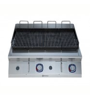 Electrolux Professional Endüstriyel Powergrill-gazlı Set Üstü Hp Barbekü, Pişirme Yüzeyinde Max.350°c Sıcaklık, Çift Taraflı Döküm Izgaralı, Radyan Isıtma, Paslanmaz Brulörlü - 800 Mm E7GRGHGC0P