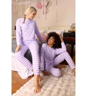 Akbeniz Kadın Uzun Kol Penye Pijama Takım 4175