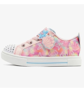 Skechers Twinkle Sparks Underwater Magic Kids Sneaker Cırt Cırtlı Işıklı Çocuk Ayakkabısı Pembe