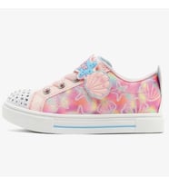 Skechers Twinkle Sparks Underwater Magic Kids Sneaker Cırt Cırtlı Işıklı Çocuk Ayakkabısı Pembe