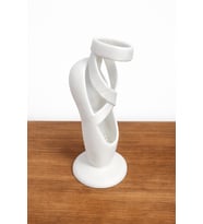 3D Beyaz Bale Point Tasarım Masa Dekoru (12 cm)