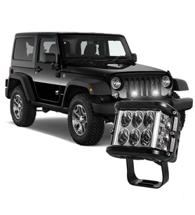 DEKOHOP Off Road 12 Led 45 Watt Beyaz Sarı Kare Sis Farı ve Çalışma Lambası