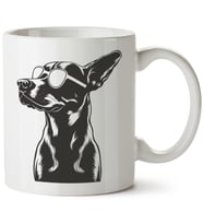 Köpek Baskılı Porselen Kupa Bardak