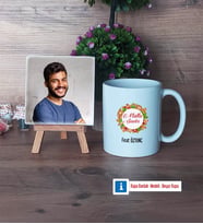Yılbaşı Hediyesi Fotoğraflı Dekoratif Taş, Kupa Bardak Beyaz Hediye (Model 1)