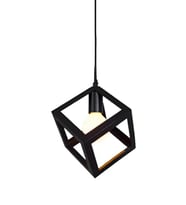 Amerikan Retro Kare Metal Avize 3220-W80-9Y-SX (Siyah)