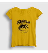 Presmono Kadın Sarı Creep Deftones T-Shirt 138639tt (Sarı)