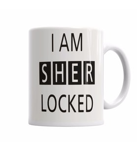 I Am Sher Locked Kupa Bardak Porselen