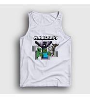 Presmono Unisex Beyaz Squad Oyun Minecraft Atlet 369593tt