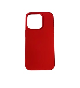iPhone 14 Pro ile Uyumlu Cappy Silikon Kılıf Kırmızı