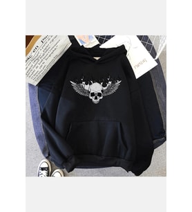Kurukafa Kapşonlu Sweatshirt