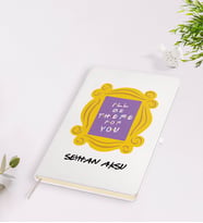 BK Gift Kişiye Özel İsimli Friends Monica’s Kapı Çerçevesi Tasarımlı Beyaz Defter