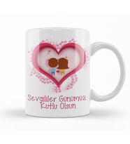 Sevgililer Günü Sevgiliye Hediye 0118 Kupa Bardak Porselen