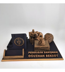 Kişiye Özel Psikolojik Danışman Masa İsimliği Kartvizitlik - Danışmanlık Merkezi Açılış & Atama Tebrik Hediyesi