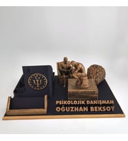 Kişiye Özel Psikolojik Danışman Masa İsimliği Kartvizitlik - Danışmanlık Merkezi Açılış & Atama Tebrik Hediyesi