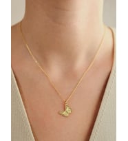 Kişiye Özel Minimal Tasarım Kelebek Kolye 925K Gümüş (Gold)