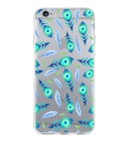 PrintiFy Apple  iPhone 6 ile Uyumlu 1mm Slim Fit Nazar Boncuğu 3 Baskılı Şeffaf  Kılıf