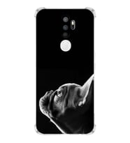 PrintiFy Oppo A5 2020 Uyumlu Köpek 1 Baskılı Şeffaf Köşe Korumalı Antişok Kılıf