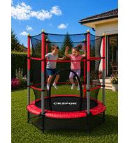 CKSpor 140 cm (55 inç) Tam Boy Koruma Fileli Çocuk Trambolini Güvenlik Fileli Trambolin