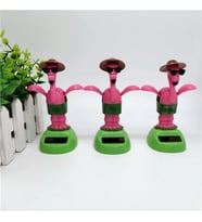 Güneş Enerjili Solar Sallanan Flamingo Figürü