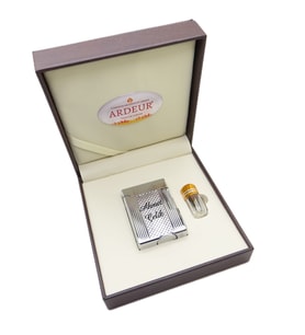 Ardeur® Heritage Krom Desen Oymalı İsme Özel Çakmak Hediyelik Çakmak