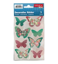 TANEX KIDS TNX-25079 DEKORATİF ETİKETLER - KELEBEK SERİSİ STICKER