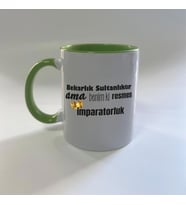 Bekarlık Sultanlıktır Ama Baskılı Yeşil Mega Kupa