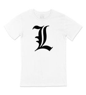 Death Note L Logolu Tişört