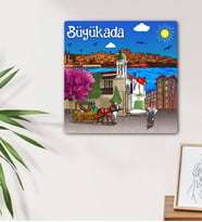 Büyükada Tasarımlı Mdf Duvar Tablosu