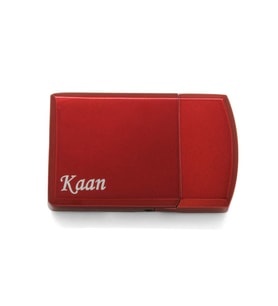 Zippo Tasarım Üzeri Ay Yıldız İşlemeli Kırmızı Beyaz Renk Taşlı Metal Çakmak