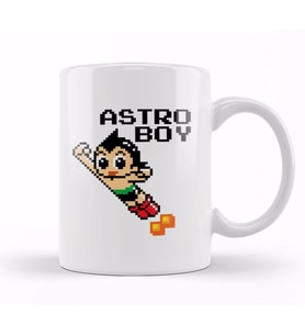 Astro Boy Pixellated Character Kupa Bardak Porselen
