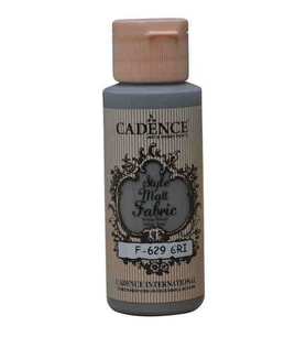 Cadence Style Matt Fabric Kumaş Boyası F-629 Gri 