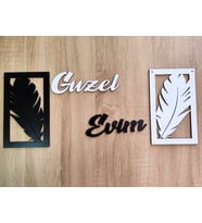 YAPRAK TEMALI DUVAR SÜSÜ 2 li set
