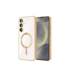 Samsung Galaxy S24 Kılıf Kross Magneticsafe Kapak - Gold