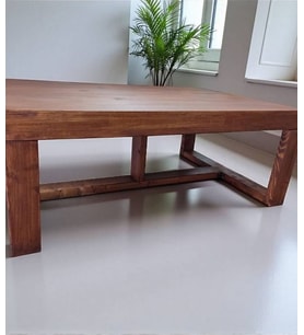 Ela Woodworking Watson Orta Sehpa 120X80 Fındık Kabuğu