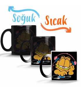 Dj Garfield Sihirli Kupa Bardak Porselen