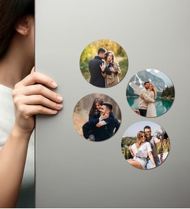 Kişiye Özel Ahşap Fotoğraflı UV Baskılı Magnet