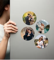 Kişiye Özel Ahşap Fotoğraflı UV Baskılı Magnet