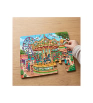 Lunapark - Atlı Karınca Tasarımlı 24 Parça Ahşap Çocuk Puzzle