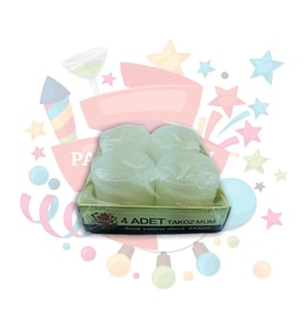 MUM TAKOZ 4*4 CM 4LÜ KREM RENK