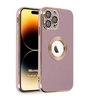 Microsonic Apple iPhone 14 Pro Max Kılıf Flash Stamp Pembe