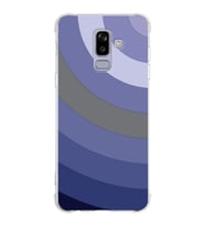 Samsung Galaxy J8 (2018)  Köşe Korumalı Antişok Kapak Renk Cümbüşü Tasarımlı  Silikon Kılıf (Şeffaf)