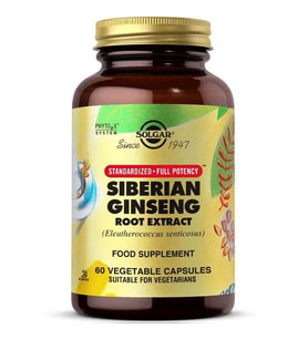 Solgar Siberian Ginseng Root Extract 60 Kapsül