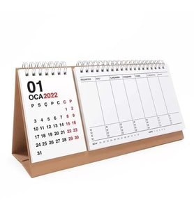 Haftalık Planlayıcı 2027 Masa Takvimi Kraft