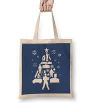 Home Alone Christmas Tree Silhouette Bez Çanta Uzun Saplı