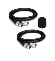 Lastvoice XLR TO XLR Stereo 5 Metre Mikrofon Kablosu 2Lİ SET Sünger Hediye (MC2105X)