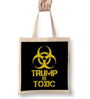 Anti Trump Donald Trump Is Toxic Bez Çanta Uzun Saplı